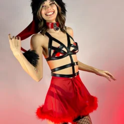 Leg Avenue 3pc Wild Bound Teddy Set 11 Leg Avenue 3pc Wild Bound Teddy Set