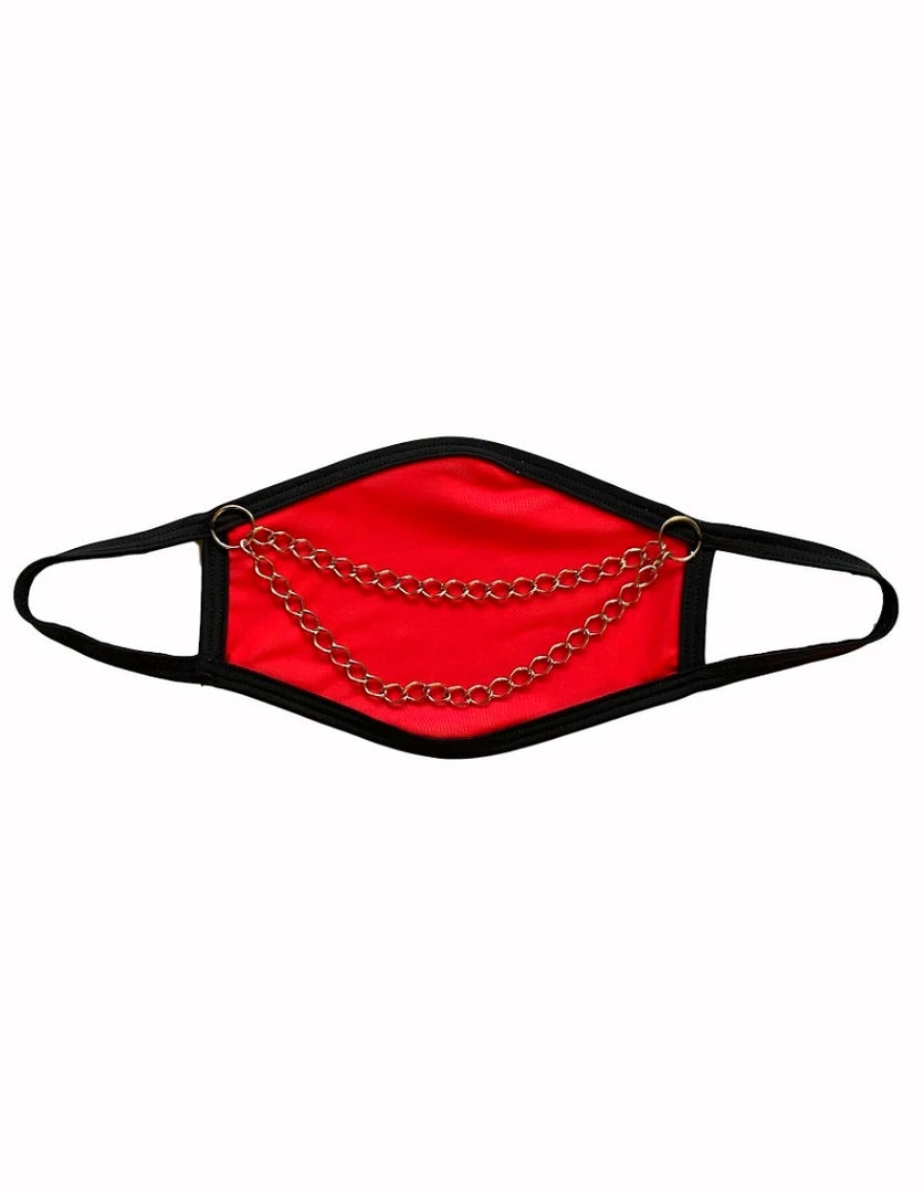 Bodyzone Red Chain Me Up Face Mask Womens 1 Bodyzone Red Chain Me Up Face Mask Womens