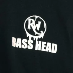 555stickers Mens Bass Head Melting Skull T