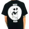 555stickers Mens Bass Head Melting Skull T
