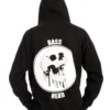 555stickers Bass Head Melting Skull Hoodie Tops
