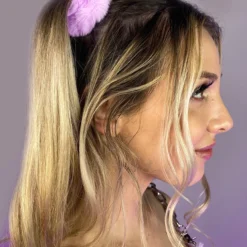 AE Faux Fur Fuzzy Scrunchie Womens