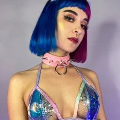 J. Valentine Cyber Prom PVC Vinyl Bra Top New