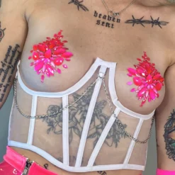 AE Chained And Ribbed Underboob Corset Womens